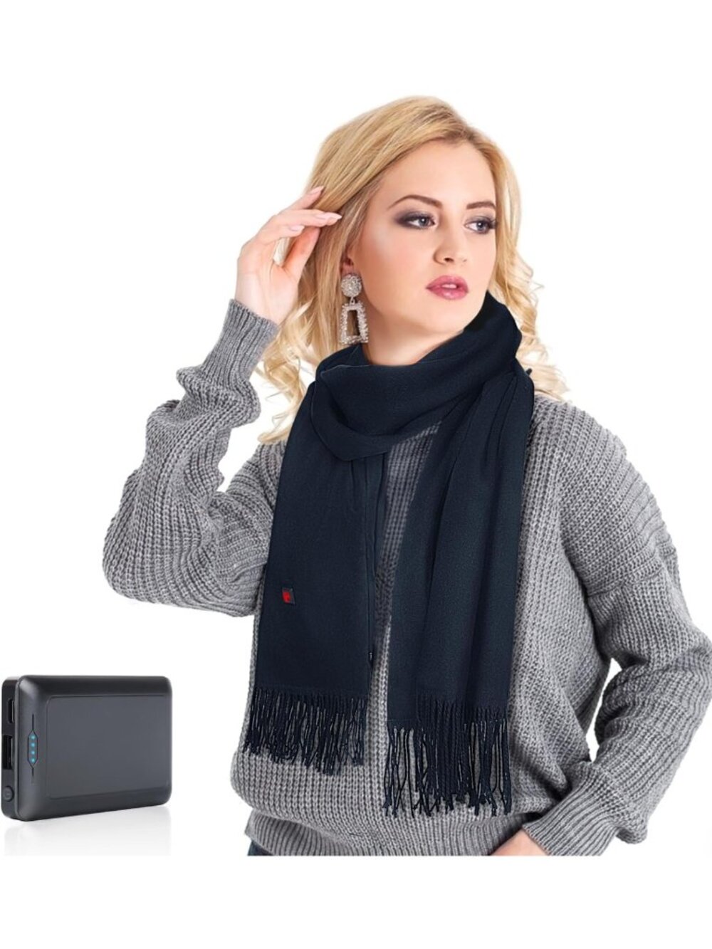 Rechargeable Heated Neck Scarf for Men & Women - Cozy Warmth, Perfect Gift